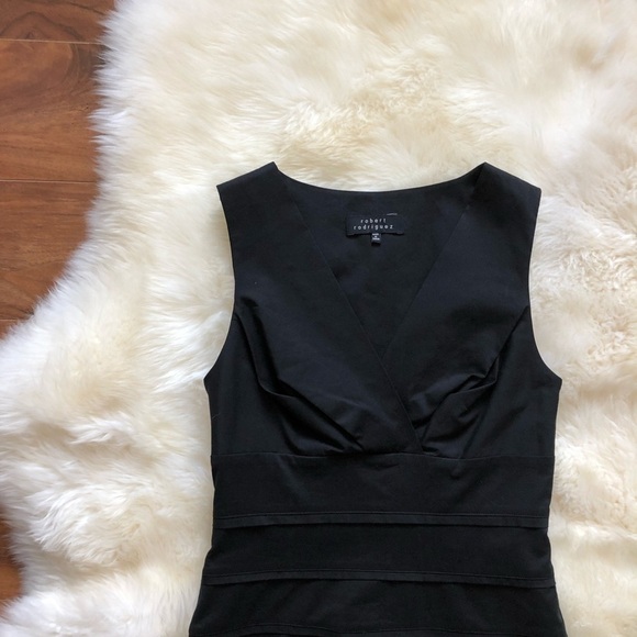 Robert Rodriguez Black Sheath Sleeveless Dress 6 - Picture 2 of 6